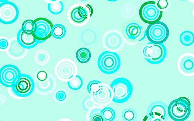 Light Green vector pattern with spheres.