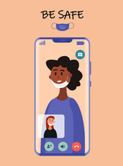 Stay safe, online communication with smartphone app