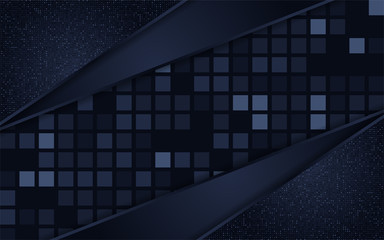 Abstract dark navy with square background