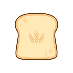 Bread vector. bread symbol. rice logo design.bread logo design.