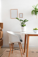 Interior of modern stylish dining room