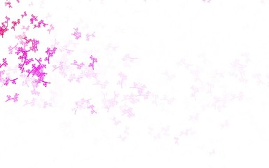 Light Pink vector elegant background with branches.