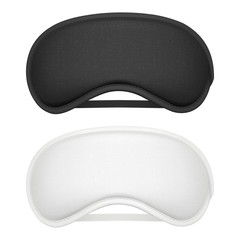 Sleeping mask. Night dreams closed eyes rest and relax sleeping symbols vector picture isolated. Sleep mask blindfold, travel night illustration