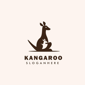  Kangaro Flat Logo Design Vector