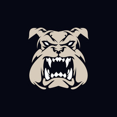 Dog mascot logo illustration