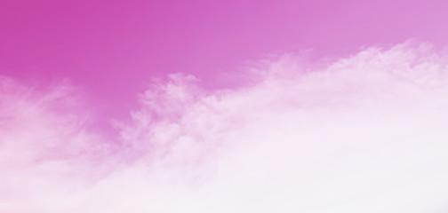 Pink sky and clouds background