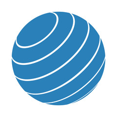 Icon Of Fitness Rubber Ball