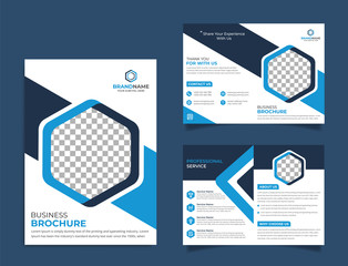 Corporate Business brochure 8 Pages A4 editable template, for the magazine, company profile, annual report, flyer, presentation, leaflet, book and cover design