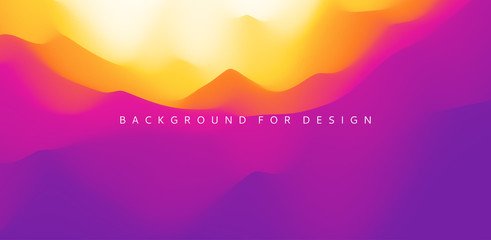 Abstract background with dynamic effect. Creative design with vibrant gradients. 3D vector Illustration.