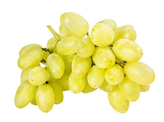 Fresh grapes isolated on white background with clipping pass