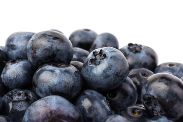 Blueberry isolated. Blueberry on white background. Bilberry. Clipping path.