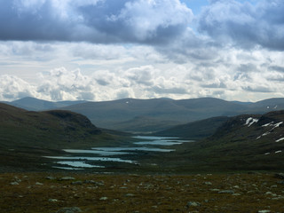 Fototapeta na wymiar Paysage des montagnes en Suède