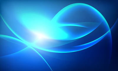 Abstract blue gradient background Ecology concept for your graphic design, light effect Glowing. neon glow and flash background.