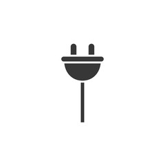 Electric plug icon. Vector illustration
