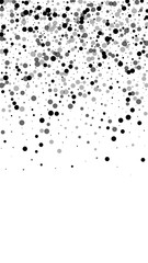 Scattered dense balck dots. Dark points dispersion