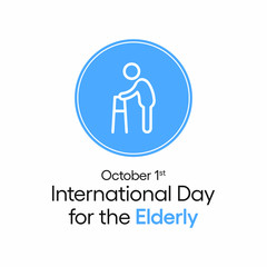 Vector illustration on the theme  of International day of older persons observed each year on October 1st across the globe.