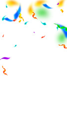 Streamers and confetti. Festive streamers tinsel a