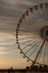 Fototapeta premium ferris wheel at night
