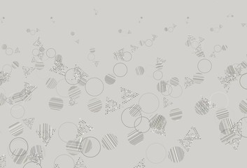 Light Gray vector layout with circles, lines.