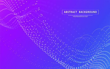 Obraz premium Particles liquid dynamic flow