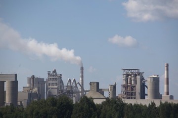 Fototapeta na wymiar cement plant factory manufacturing industrial