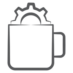 
Doodle line design of business break icon
