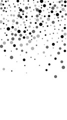 Scattered random black dots. Dark points dispersio