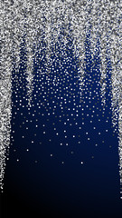 Naklejka na ściany i meble Round silver glitter luxury sparkling confetti. Sc