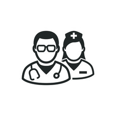 Medical staff icon