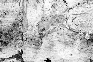 Texture of a concrete wall with cracks and scratches