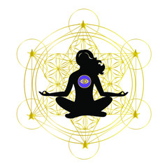 the illustration on the theme of the meditation.