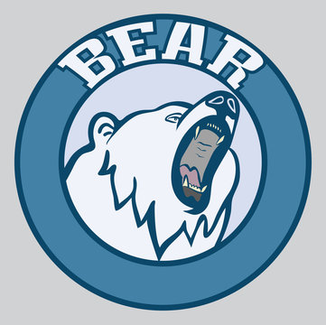 Polar Bear mascot illustration vector