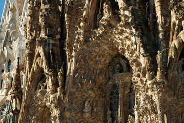 Cathedral in Barcelona entrance from north, Catalonia, Spain, Europe