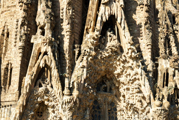 Cathedral in Barcelona entrance from north, Catalonia, Spain, Europe