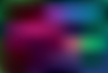 Dark Multicolor vector blurred template.