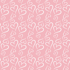 pink seamless repeat pattern with hearts