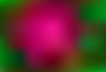 Dark Pink, Green vector abstract blurred background.