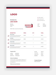 Creative invoice design, To make a receipt for your business vector template design