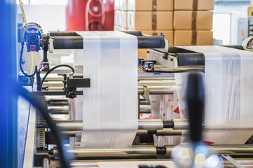 
Production of a plastic bags