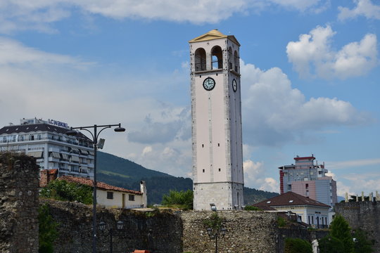 Elbasan Albania wieża zegarowa