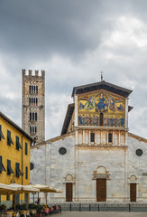 Fototapeta na wymiar Basilica of San Frediano, Lucca, Italy