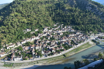 Berat Albania panorama miasta