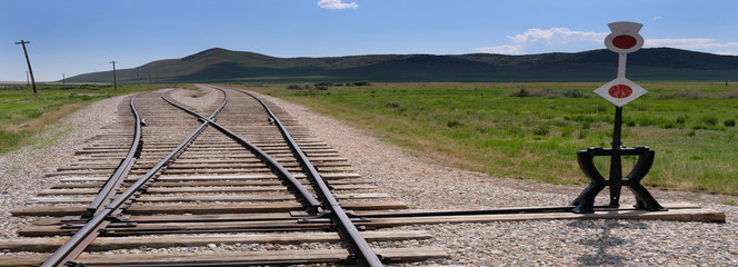 Old American Railroad tracks 