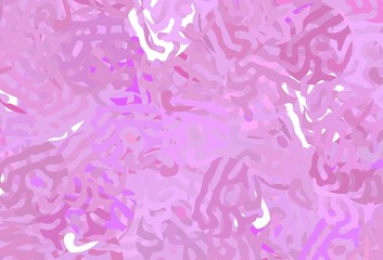 Obraz premium Light Pink vector template with chaotic shapes.