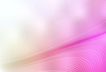 Light Pink, Yellow vector pattern with wry lines.