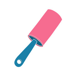 LINT ROLLER engraving style vector illusnration