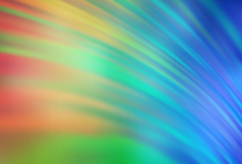 Light Blue, Yellow vector colorful blur backdrop.