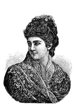 Adelina Patti, was an Italian 19th-century opera singer in the old book Encyclopedic dictionary by A. Granat, vol. 6, S. Petersburg, 1894