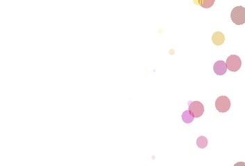 Light Multicolor vector backdrop with dots.