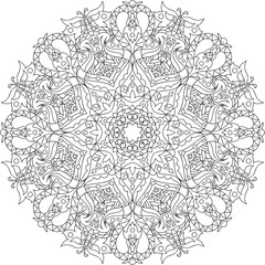 Coloring book for adults antistress / Mandala / Oriental drawing / Zentangle	

